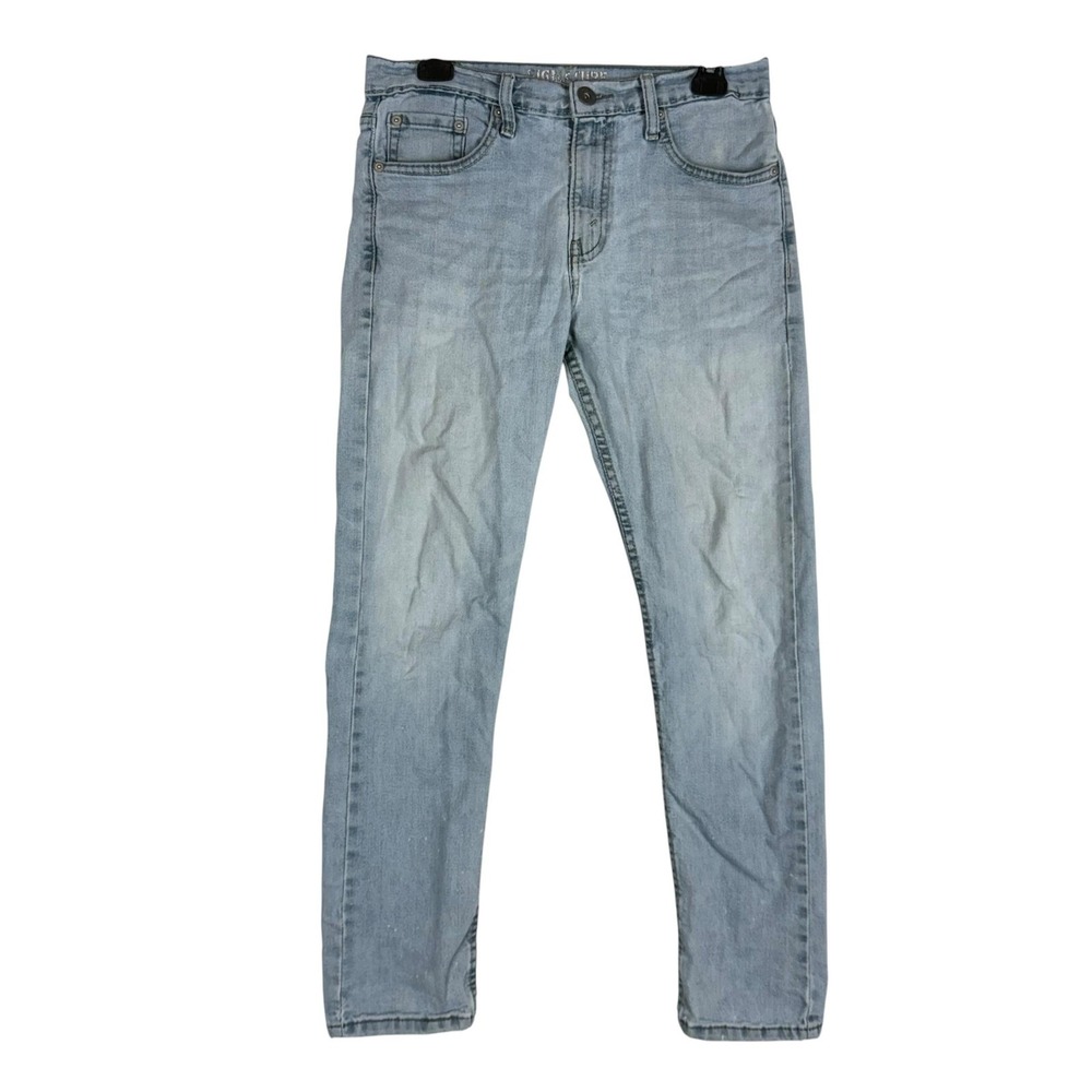 Signature By Levi Strauss & Co 511 Jeans Mens 28x30 Blue Light Wash Slim Denim‎